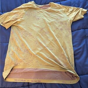 lululemon athletica Yellow Short Sleeve Tee